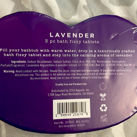 Kendall & Kylie Lavender Fizzy Bath Tablets NWT/set of 3 - Picture 4 of 4